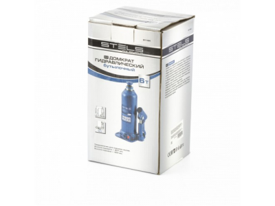 Домкрат гидравлический бутылочный, 6 т, h подъема 207-404 мм Stels