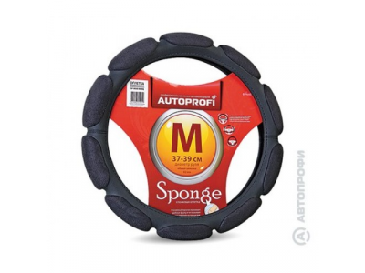 Оплётка руля замша (10 подушечек) (черный) (М)