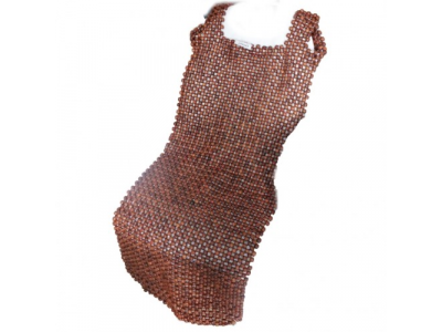 Накидка на сиденье, круглые светло-коричневые косточки без подголовника