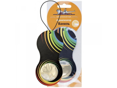 Ароматизатор воздуха подвесной гелевый AIRLINE Восьмерка ваниль