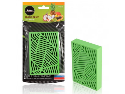 Ароматизатор под сиденье пластик "3D-лабиринт" тропифрут
