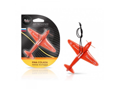 Ароматизатор подвесной пластик Самолет пина колада