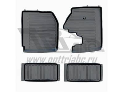 Коврики салона резиновые с бортиком для МАЗ