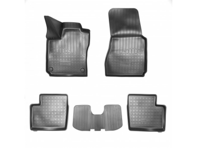 Коврики салонные для Smart Forfour W453 3D (2014)