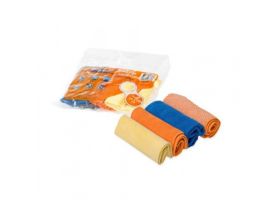 Салфетка микрофибра AIRLINE набор "рулончики" (4 шт 20*20)