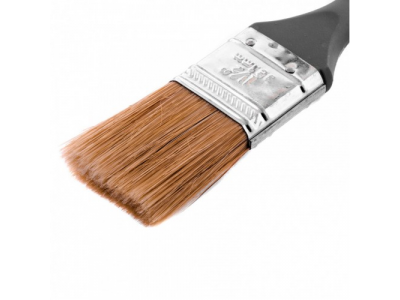 Кисть плоская "Евро" 1,5", натуральная щетина, пластмассовая ручка Mtx