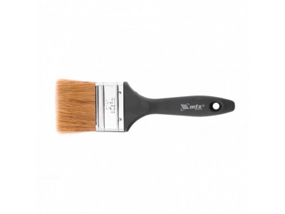 Кисть плоская "Евро" 2,5", натуральная щетина, пластмассовая ручка Mtx