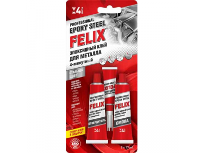 Клей профессиональный эпоксидный для металла FELIX