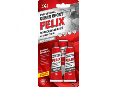 Клей профессиональный эпоксидный (прозрачный) FELIX