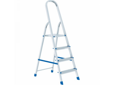 Стремянка, 4 ступени, алюминиевая // СИБРТЕХ // Pоссия