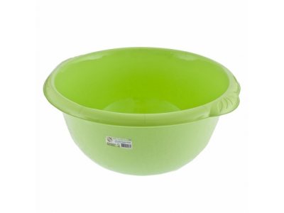 Таз пластмассовый круглый 16 л зеленый //ТМ Elfe /Россия