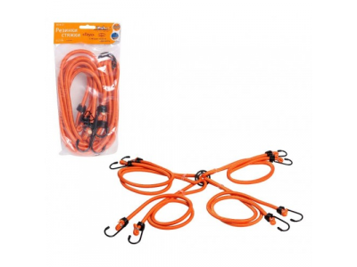 Резинки-стяжки набор "Паук" 4шт.-120 см, D-8 мм (металлические крючки)