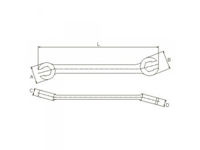 Ключ разрезной 6х8мм