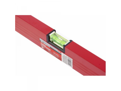 Уровень алюминиевый, 600 мм, 3 глазка, красный, линейка// MATRIX