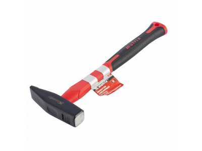 Молоток слесарный''optimal'',200 г,фибергласовая обрезиненная рукоятка,квадратный боек//MATRIX