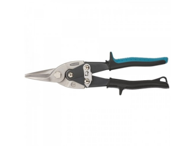 Ножницы по металлу "PIRANHA",250мм,прямой рез,сталь-CrMo,двухкомп.рукоятки// GROSS