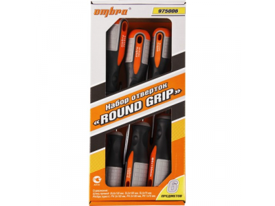 Набор отверток ROUND GRIP 6 пр., Ombra 975006
