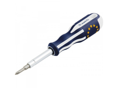 Отвертка комбинированная SL5,0 / Ph1, SL6,0 / Ph2, CrV, трехкомп. эргоном. ручка// MATRIX MASTER