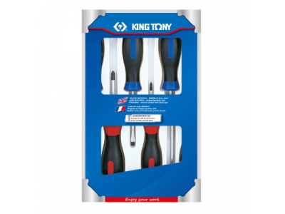 Набор отверток в коробке, 6 предметов, KING TONY