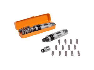 Отвёртка ударная с битами-вставками 5/16" 15 предметов