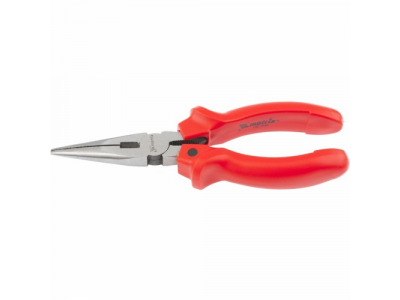 Длинногубцы, Standard, 180 мм, прямые шлифованные, пластмассовые рукоятки// MATRIX