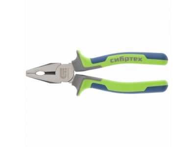 Плоскогубцы комбинированные, 200 мм, фосфатирование, трехкомпонентные рукоятки СИБРТЕХ