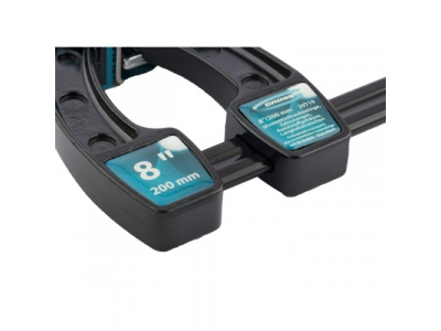 Струбцина реечная быстрозажимная,металлический корпус,рычажный храповый механизм, 8"/200 мм// GROSS