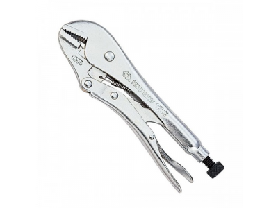 Зажим с фиксатором 180 мм, с прямыми губками, KING TONY