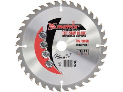 Пильный диск по дереву, 300 х 32мм, 48 зубьев MATRIX Professional