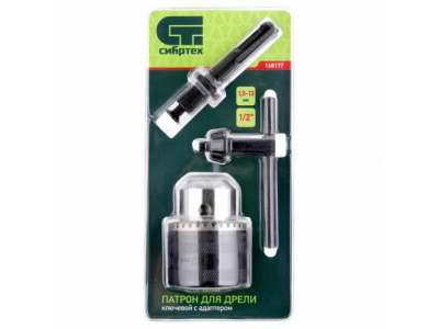 Патрон для дрели ключевой 1,5–13 мм – 1/2"// СИБРТЕХ