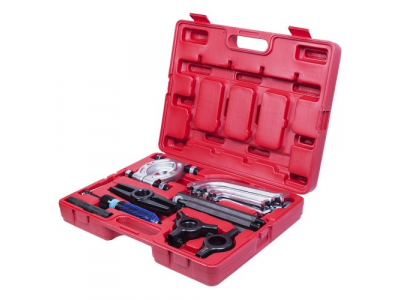 Съёмник подшипников гидравлический, 10 т, 75-100 мм, 17 предметов, МАСТАК