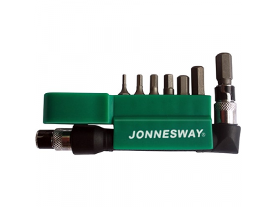 Комплект вставок-бит 1/4"DR шестигранных H2-8 мм., 8 предметов, S08H2H8S JONNESWAY