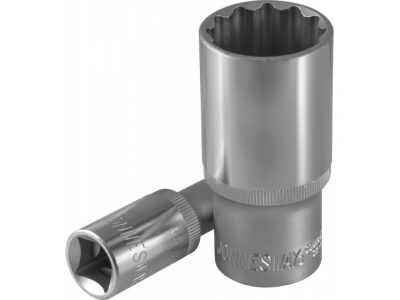 Головка торцевая глубокая 12-гранная 1/2"DR 10 мм., S04HD4710 JONNESWAY
