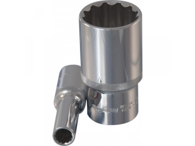 Головка торцевая 12 гранная глубокая 1/2"DR 8мм., Ombra 112208