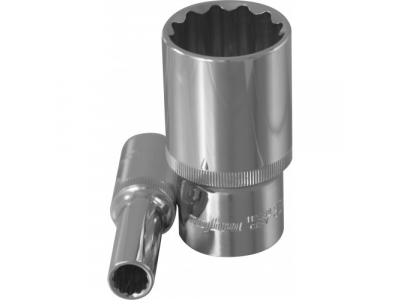 Головка торцевая 12 гранная глубокая 1/2"DR 14мм., Ombra 112214