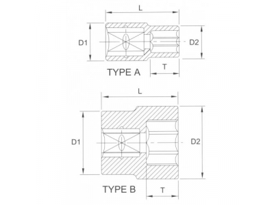 Головка торцевая 6гр. 1/2" 29мм
