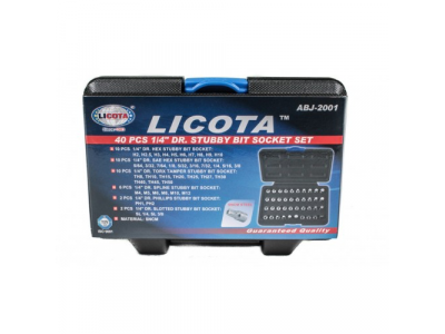 Набор головок коротких 1/4" 40 пр.