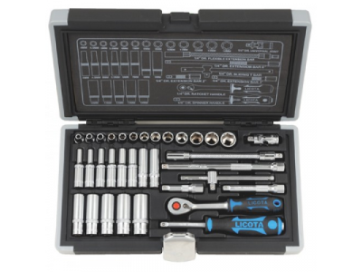 Набор торцевых головок 1/4" 34пр. 4-14мм