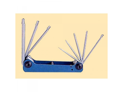 5087TF Набор торкс в ручке 8пр. с отверстием Т5-Т20