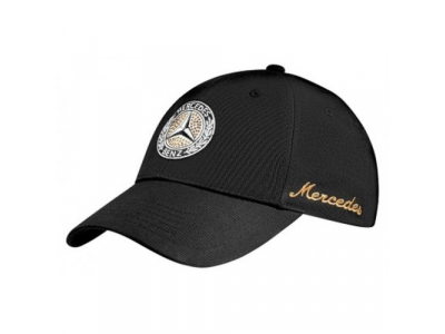 Женская бейсболка Mercedes-Benz Women's cap with Swarovski, Classic, Black, артикул B66041517