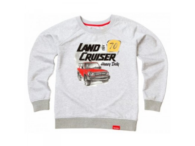Женская толстовка Toyota Land Cruiser 70, Ladies Hoody, Grey, артикул TMHRTSCL01XS