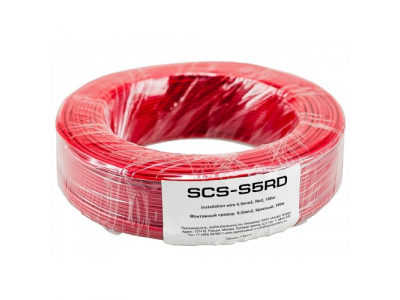 Монтажный кабель Aura SCS-S5RD сечение 1х0,5 мм?, 100 м