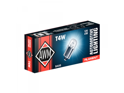 Лампа накаливания AWM T4W 12V 4W (BA9S)