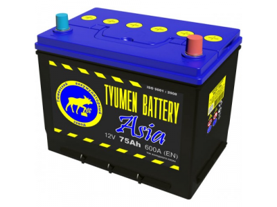 Аккумулятор 6ст - 75 (Тюмень) АПЗ Азия - оп